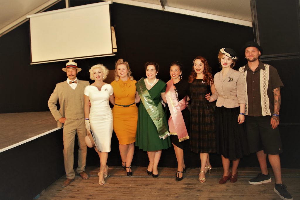 Miss Vintage Flaneur Wahl 2019 Die Jury mit den 3 Finalistinnen