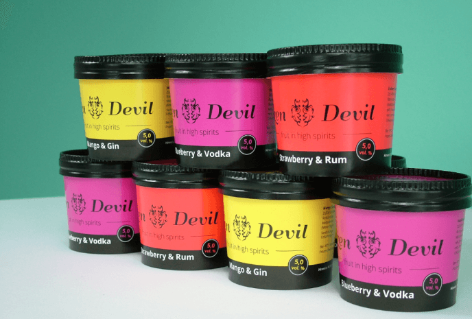 Sorbets mit Schuss von Frozen Devil