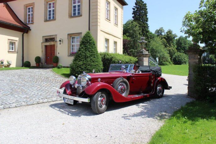 Oldtimer Ausfahrt auf dem Classic Festival Schloß Lembeck