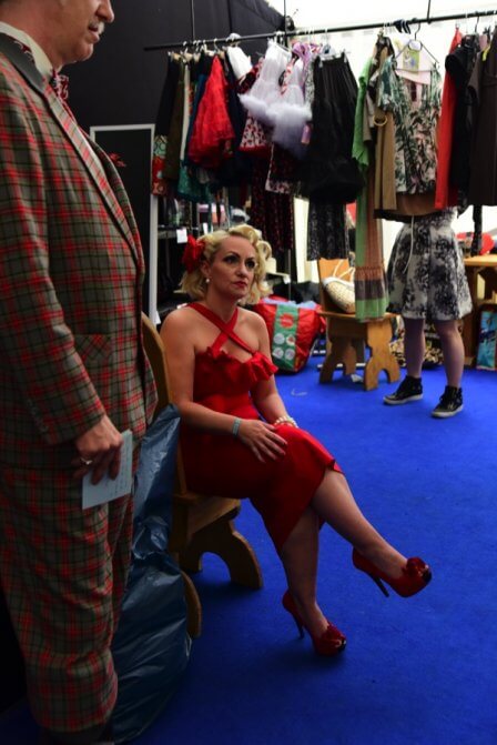 Jenny Starshine im Backstage vor der Wahl