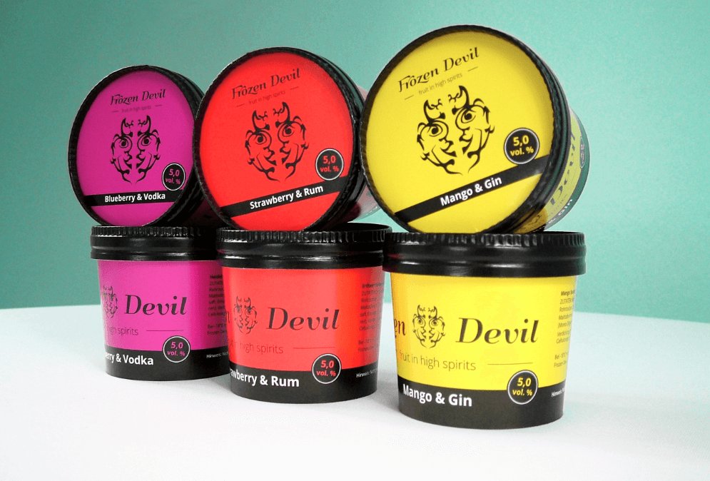 Sorbets mit Schuss von Frozen Devil